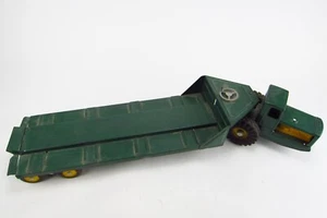 Vintage NYLINT Toys Tournahauler Trailor Pressed Steel Green Truck Hauler - Picture 1 of 10