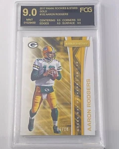 Aaron Rodgers 2017 novatos y estrellas dorado ser.#ed 6/10 - graduado-fcg 9 (2-9,5 subs) - Imagen 1 de 4