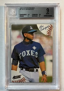Alex Rodriguez #1 1994 Action Packed BGS 9 - Picture 1 of 2