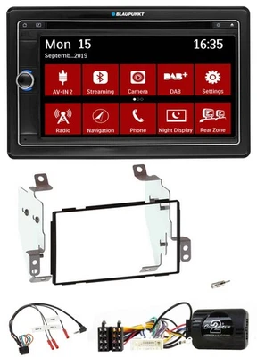 Blaupunkt Bluetooth DAB 2DIN USB DVD Lenkrad Autoradio für Nissan Note E11 2009- - Bild 1 von 4