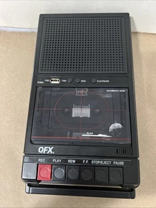QFX Retro 39bt Classic Cassette Recorder w/ Bluetooth Black Used Tested Works VG - Picture 1 of 6