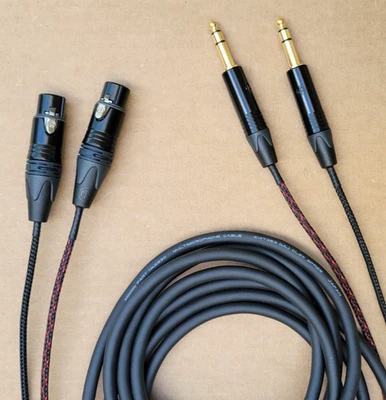 3FT to 25'FT Mogami 2930 audio Mic 2-Channel Cable Neutrik GOLD XLR-F to 1/4 TRS - Image 1 of 4