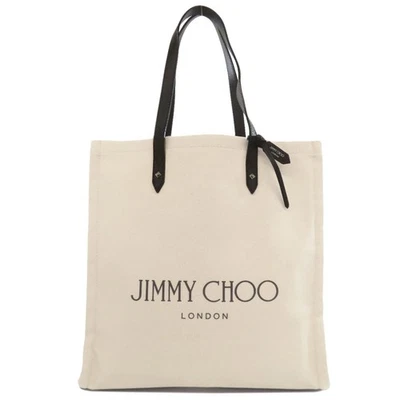 Jimmy Choo  logo Tote Bag Canvas  Ladies [Used] - Image 1 of 4