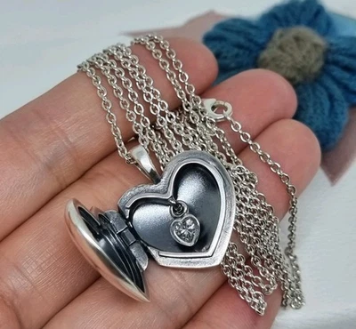 Genuino Pandora RARO Corazón Medallón Clásico Cadena Collar 90cm 💕 S925 ALE  Foto 1 de 4