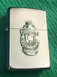 New Vintage Zippo Lighter with Silver Rolex emblem New In Box - Picture 1 of 5