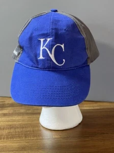 KC Royals Hat Cap Strap Back Adjustable Blue and Gray Edward Jones - Picture 1 of 5
