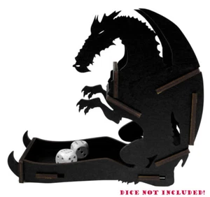 Docsmagic.de Dice Tower Dragon Black Small - Würfelturm - Bild 1 von 2