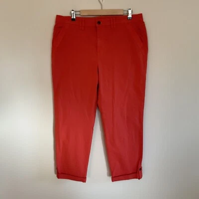 NWT Orvis Sz 16 Ripstop Horizon Pants Performance Stretch Roll Tab Coral Red - Image 1 of 4