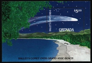 Grenada 1986 - Mi-Nr. Block 156 ** - MNH - Raumfahrt / Space - Halley - Bild 1 von 1