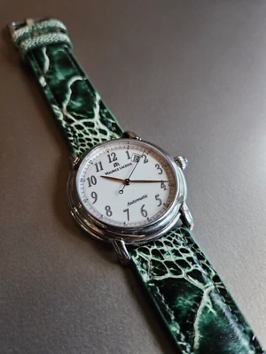 Maurice Lacroix "Ironic" Date Window Automatic Masterpiece w/ 3 Straps; Full Set - Image 1 of 4