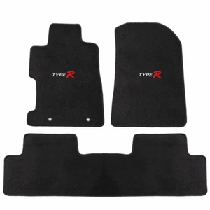For 06-11 Honda Civic Black Floor Mats Car Carpet Liner Non-Slip Nylon Full Set - Picture 1 of 1