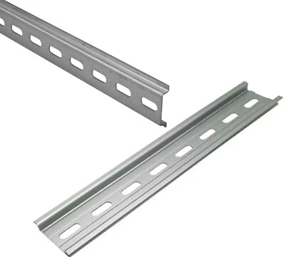 Tragschiene Hutschiene DIN-Schiene TH35 verzinkt perforiert gelocht 0,2m 0,5m 1m - Bild 1 von 4