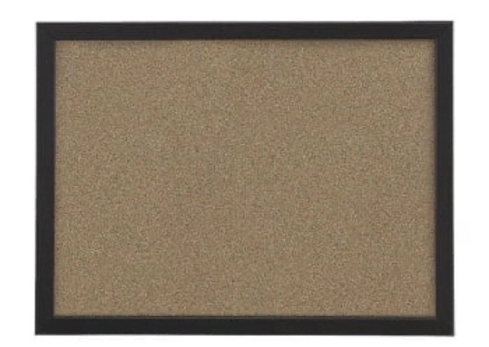 Foray- Board - Cork Board Cork, 18 x 24, Decor - 24.625" x 18.8" x 1" - Black - Image 1 of 1
