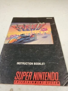 F-Zero Super Nintendo SNES Instruction Manual Booklet ONLY Fzero - Picture 1 of 3