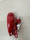 Nintendo Wii Nunchuck Controller Red OEM Official RVL-004 TESTED & Works Nunchuk