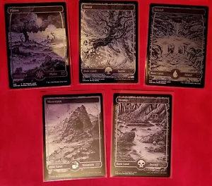 INNISTRAD CRIMSON VOW - The Moonlit Lands Silver Foil Etched WPN Promo ALL 5 SET - Picture 1 of 6