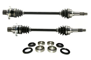 Rear Axle Pair with Wheel Bearing Kits for Yamaha Rhino 450 & 660 2004-2009 - Picture 1 of 8