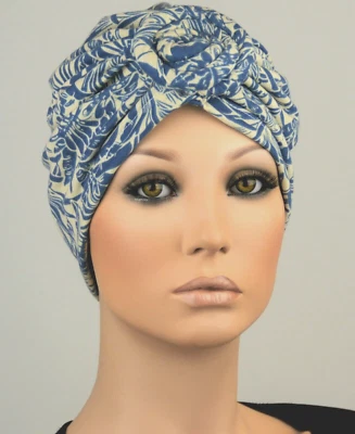 DAMEN MÜTZE CHEMO TURBAN Kopfbedeckung Chemotherapie Krebs Chemomütze Ria NEU - Bild 1 von 3