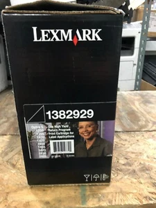 LEXMARK 1382929 Black High Yield Toner Oem Brand Sealed - Picture 1 of 2