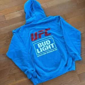 Bud Light UFC Hoodie Sweatshirt Herren XL Neu ohne Etikett Kängurutasche Blau MMA - Bild 1 von 8