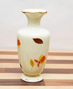Rare Vintage 6" Hall China Autumn Leaf Mary Dunbar Jewel Tea Bud Vase ~ 1940’s - Picture 1 of 10