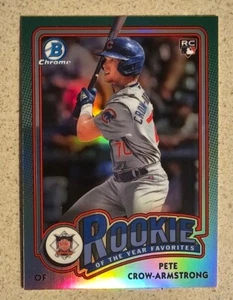 2024 Bowman Pete Crow Armstrong ROY Favoritos Inserto Chicago Cubs - Imagen 1 de 2