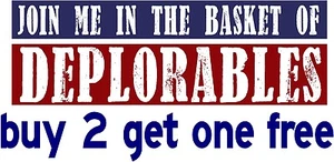 KORB DER BEDAUERLICHEN 2016 - Autoaufkleber - Hillary bedauerlich - GoGostickers - Bild 1 von 1