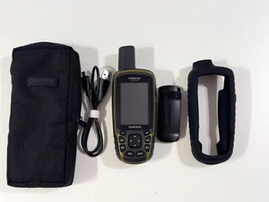 GPS portable Garmin GPSMAP 65s + Accesoires - COMME NEUF - Afbeelding 1 van 8