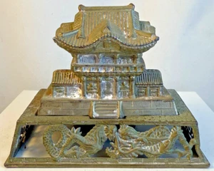 Iconic Chinese Metal Souvenir Building - Incense Burner - Picture 1 of 6