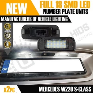 2x Mercedes Benz S W220 LED License Number Plate Light Bulbs Lamps Xenon White - Picture 1 of 8