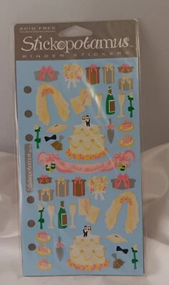 Pegatinas encuadernadoras Stickopotamus - Elige varios diseños - ¡Pegatinas vintage! Nuevo Foto 1 de 4