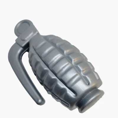 Hand Grenade Prop War Games Reenactment Costume Gray Plastic Pineapple - Image 1 of 3