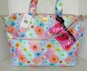 Luv Betsey Johnson Floral Weekender Tote Travel Overnight Carry-on Bag XL NWT - Picture 1 of 10