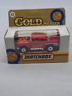 Vintage Matchbox Superfast Gold Series 1957 Chevy #43 Red With Flames New In Box