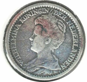 1913 NETHERLANDS 25 CENTS "RARE" - Picture 1 of 2