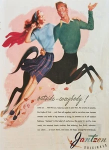 1945 Jantzen Original Vintage Werbung außerhalb aller - Bild 1 von 1