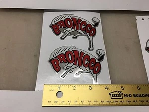 Broncco Chrome HORSE tank decals mini bike minibike decal sticker wards gilson - Picture 1 of 1