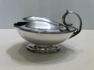 Vintage Rare Walker & Hall 53805 Silverplate Footed Spoon Warmer, 7" L, 4 1/2" H - Image 1 of 4