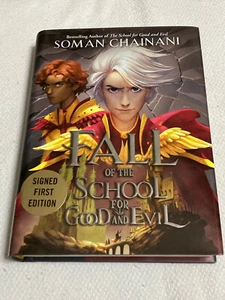 Fall of the School for Good and Evil by Soman Chainani Signed Hardcover 1st NEW - Picture 1 of 4