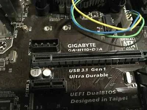 Gigabyte GA-H110-D3A 8GB ram, ssd m.2 sata, window pro , 6 PCIE MINING ETC BTC - Afbeelding 1 van 1