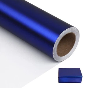 NESCCI Matte Metal Blue Wrapping Paper, Solid Color Paper,Gift Wrapping Paper... - Picture 1 of 6