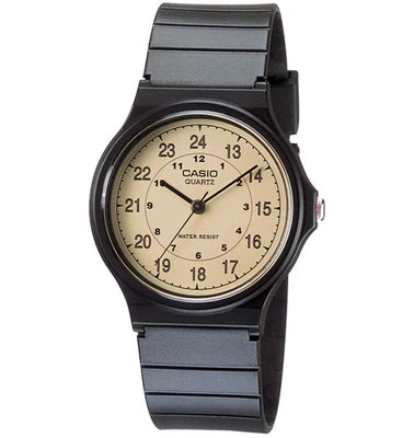 Casio MQ24-9B, Reloj Analógico Clásico, Correa de Resina Negra, Hora Militar/Estándar Foto 1 de 2
