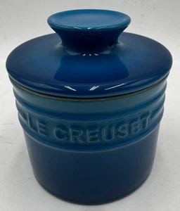 Le Creuset Marseille Blue Stoneware Butter Bell Crock Dishwasher-Safe 6 Ounces - Picture 1 of 5