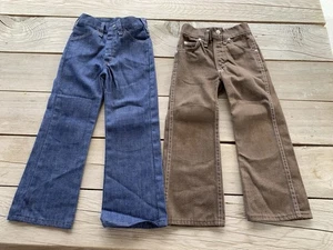 Vintage Boys Ranch Craft Denim Pants JC Penney USA 1970s Jeans - Picture 1 of 13