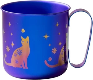 Titanium Design Mug Cup Animal Cat Purple TMA-211B HORIE TMA211B Made in Japan - Picture 1 of 4