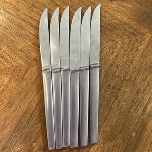 DELMONICO Steak Knives 6 Pcs Arthur Salm Stainless Austria  8" - Picture 1 of 2