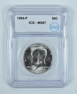 1984-P Kennedy Half Dollar MS67 ICG *0739 - Image 1 of 4