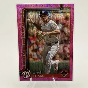 ⚾️ JOSE TENA 2025 Topps Series 2 PINK HOLO FOIL SP #552 Washington Nationals - Picture 1 of 2