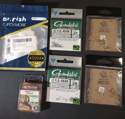 Lote de ganchos de mosca sortidos - ganchos secos, ninfa, Midge #16, 18, 22, 26 e 28 - 225 novos na embalagem - Imagem 1 de 4