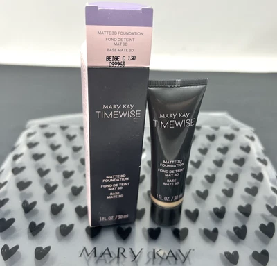 Mary Kay Timewise Matte 3D Foundation Beige C 130 099968 Full Size Fast Ship - Image 1 of 2
